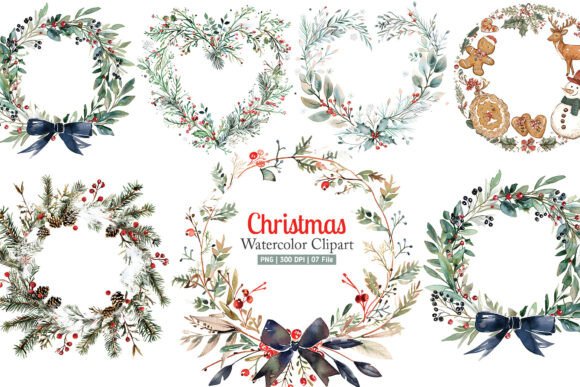 Download Watercolor Christmas Frame PNG Clipart - Premium Resources