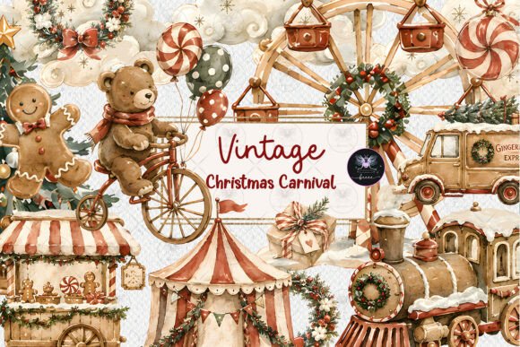Download Vintage Christmas Clipart - Vintage christmas Collection