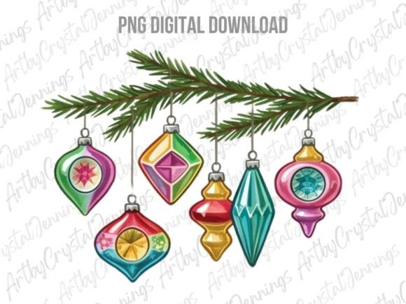 Download Vintage Christmas Ornaments PNG - Vintage christmas Collection