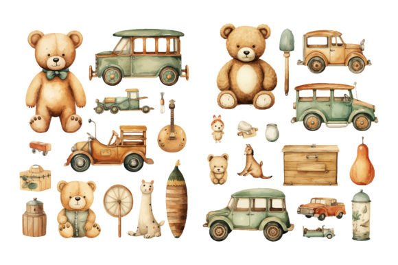 Download Nostalgic Toys 70s, 80s, 90s Sublimation - 70s Collection