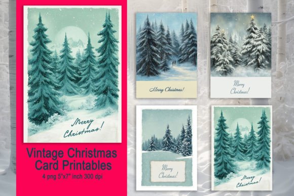 Download Vintage Christmas Card Merry Christmas - Vintage christmas Collection