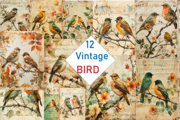 Download Vintage Bird Illustrations - Illustrations Collection