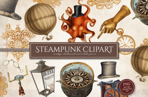 Download Steampunk Clipart Illustrations - Illustrations Collection